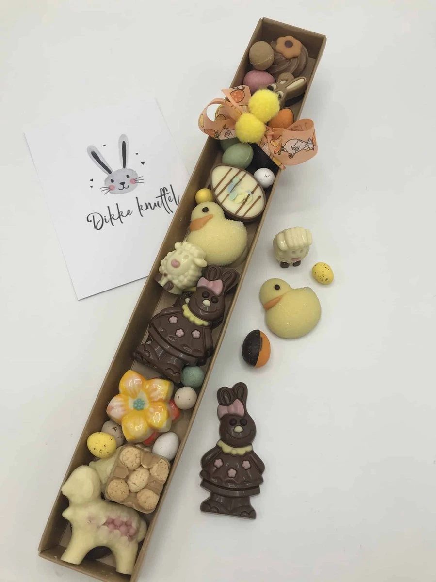 Cho-lala Luxe Giftbox Pasen En Lente | Chocolade Cadeau | 250 Gram Chocolade Paaseitjes, Paashaasjes, Lente Bonbons | Cadeau Pasen 3 Cho-lala Luxe Giftbox Pasen En Lente | Chocolade Cadeau | 250 Gram Chocolade Paaseitjes, Paashaasjes, Lente Bonbons | Cadeau Pasen