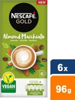 Nescafé Gold Almond Macchiato Oploskoffie - 6 Doosjes à 6 Zakjes -Veilige Voedselwinkel 900x1200 13