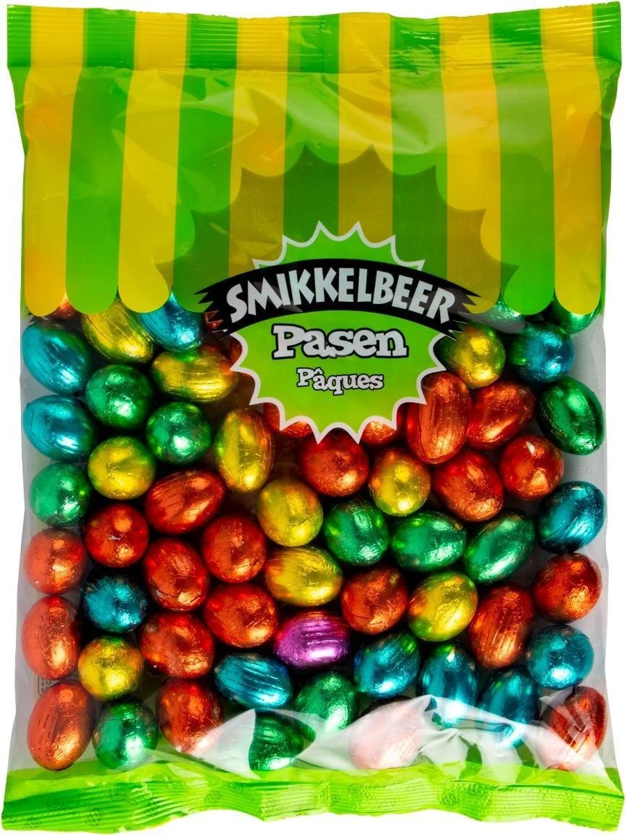 Smikkelbeer - Chocolade Paaseitjes Hazelnoot Praliné En Krokante Granen - 1kg 3 Smikkelbeer - Chocolade Paaseitjes Hazelnoot Praliné En Krokante Granen - 1kg