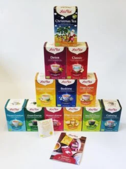 Yogi Tea Top 12 - 12 Pakjes X 17 Theezakjes - Incl. Gratis Yogi Tea Sun Salutation Brochure En Een Gratis Theezakje.