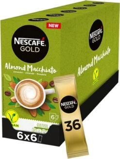 Nescafé Gold Almond Macchiato Oploskoffie - 6 Doosjes à 6 Zakjes -Veilige Voedselwinkel 906x1200 5