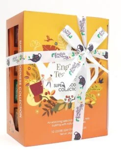 Biologisch Theegeschenk – Super Goodness Tea Collectie - Thee Cadeau - Thee Geschenkset - Cadeaupakket - 12 Piramidezakjes – 6 Verschillende Theesmaken