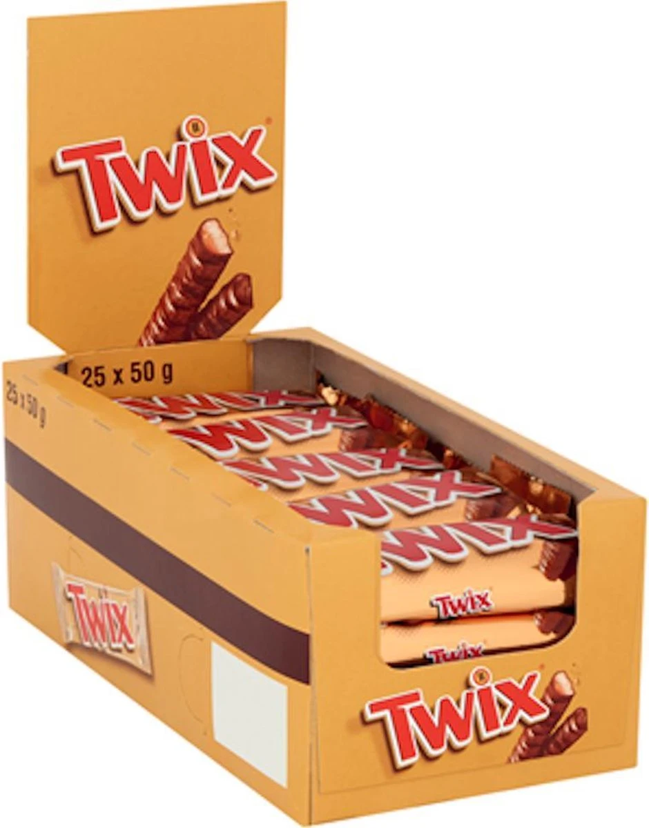 Twix Chocolade Reep - 25 X 50 Gram 3 Twix Chocolade Reep - 25 X 50 Gram