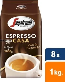 Segafredo Espresso Casa Koffiebonen - 8 X 1 Kg -Veilige Voedselwinkel 947x1200 1