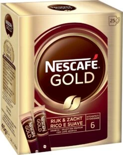 Nescafé Gold Oploskoffie - 6 Doosjes à 25 Zakjes -Veilige Voedselwinkel 949x1200