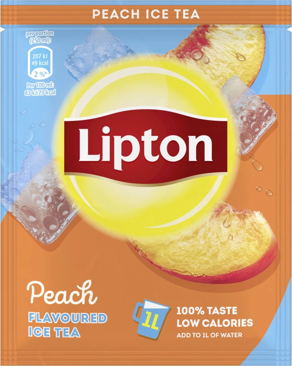 Lipton Ice Tea Powder - Perziksmaak - 18 X 50 Gram - Grootverpakking 3 Lipton Ice Tea Powder - Perziksmaak - 18 X 50 Gram - Grootverpakking