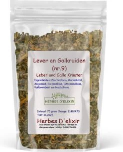 Lever En Gal Kruiden - Kruidenthee - Losse Thee - 75 Gram