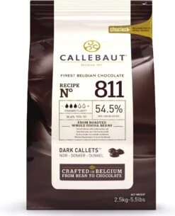 Callebaut Chocolade Callets -Puur- 2,5 Kg (54,5%)