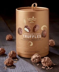 Lemaître Chocolatier - Geschenkverpakking Truffels - Vanille Roomboter & Caramel Zeezout - 500g - Chocolade Cadeau -Veilige Voedselwinkel 993x1200